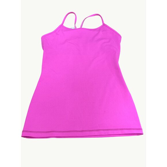 Lululemon IVIVVA Athletica Pink Racerback Tank Top Polyester Lycra Blend Active - Picture 7 of 9
